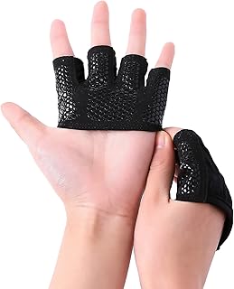 Gants d'exercice d'haltérophilie gants partiels uniquement pour les callosités parfaits pour l'haltérophilie l'exercice