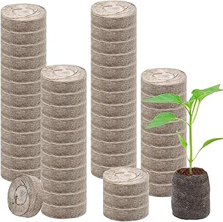 50pcs granulés de tourbe de 30 mm, bouchons de démarrage en fibres compressées