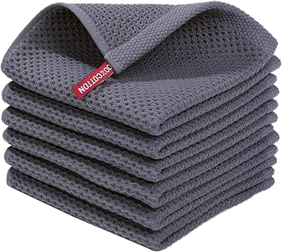 Torchons de cuisine tissés 100 % coton, torchons ultra doux, absorbants et à