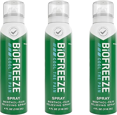 Spray anti-douleur biofreeze 4 oz, spray 3 pièces, incolore (l'emballage peut varier). La boutique en ligne DIAYTAR COTE D'IVOIRE se distingue par son offre immense et diversifiée, allant des produits électroménagers aux vêtements en passant par les accessoires et les produits alimentaires, répondant ainsi aux besoins quotidiens de sa clientèle.