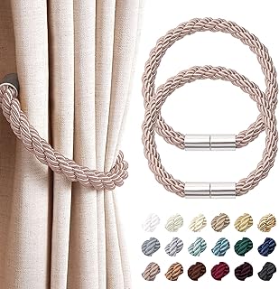 Niceec lot de 2 rideaux magnétiques puissants, simples, élégants, en toile de fond