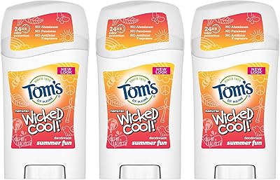 Déodorant naturel toms of maine wicked cool sans aluminium pour enfants, plaisirs d'été, 1,6 oz, paquet de 3 (l'emballage peut varier). En choisissant DIAYTAR COTE D'IVOIRE, vous optez pour une expérience de shopping en ligne sécurisée, variée et pratique. Nous sommes fiers de notre sélection massive de produits qui répondent aux besoins de tous, avec des marques célèbres et des produits innovants. Notre équipe travaille sans relâche pour que chaque achat soit une expérience positive et mémorable.