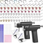 Kit de perçage jetable pour le nez et les oreilles, 158 pièces, machine