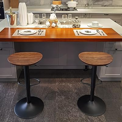 Kidul & childer ensemble de 2 chaises pivotantes réglables en polyuréthane, chaise classique