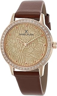 Montre pour femme daniel klein avec boîtier en alliage de luxe et bracelet