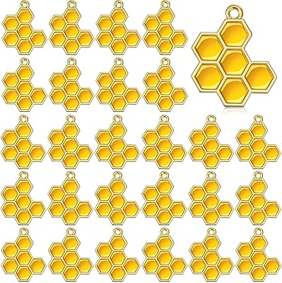 Pendentifs en nid d'abeille pour confection de bijoux, colliers, bracelets, boucles d'oreilles et porte-clés - 30 pièces. La boutique en ligne DIAYTAR COTE D'IVOIRE se distingue par son offre exhaustive de produits, allant des électroménagers aux vêtements, en passant par les produits alimentaires et les accessoires. Grâce à sa plateforme utilisateur-friendly, les clients peuvent naviguer facilement et trouver les produits qu'ils recherchent. DIAYTAR COTE D'IVOIRE est la référence pour les achats en ligne en Cote d'Ivoire.