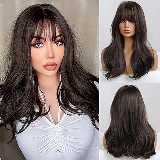 Haircube perruques brunes avec frange perruques bouclées de longueur moyenne pour femmes perruques synthétiques d'aspect naturel pour un usage quotidien pelucas de cabello naturel (marron foncé). DIAYTAR COTE D'IVOIRE est la boutique en ligne la plus visitée de Côte d'Ivoire, proposant une large sélection de produits à des prix compétitifs. Avec une équipe de service client dédiée, elle assure une expérience d'achat sécurisée et fiable. La boutique est accessible 24h/24 et 7j/7 pour que les clients puissent faire leurs achats à tout moment.