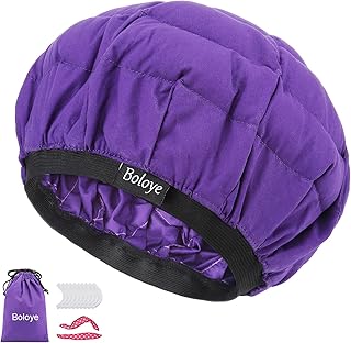 Bonnet chauffant à base de graines de lin - boloye sans fil 100 % sûr pour micro-ondes, soins capillaires naturels bouclés et texturés, séchage, coiffage, bouclage, taille universelle (10 bonnets de douche uniques) (violet). Avec plus de 300 000 références de produits, DIAYTAR COTE D'IVOIRE est la plus grande boutique en ligne de Côte d'Ivoire. Elle propose des produits de toutes les catégories, des électroniques aux produits alimentaires. La boutique est facile à utiliser et offre une expérience d'achat en ligne sécurisée.