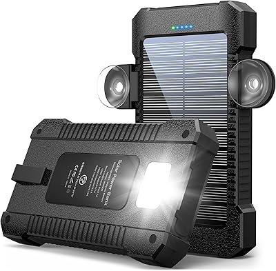 Banque d'énergie solaire 12 000 mah chargeur portable externe avec 2 ports usb et lampe. La boutique en ligne DIAYTAR COTE D'IVOIRE se distingue par sa large gamme de produits, allant des articles ménagers aux accessoires de mode, en passant par les produits high-tech. Avec plus de 300 000 références, les clients peuvent trouver tout ce dont ils ont besoin sur une seule plateforme.