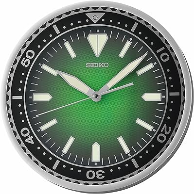 Horloge murale à cadran seiko avec design heritage, taille 12 pouces, couleur verte. Avec plus de 300000 références, DIAYTAR COTE D'IVOIRE est la plus grande boutique en ligne de Cote d'Ivoire, offrant une vaste sélection de produits pour les consommateurs. Les clients peuvent choisir parmi une gamme de catégories de produits, allant de l'électronique à la mode en passant par les ustensiles de cuisine. La livraison est rapide et fiable.