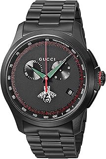 Montre pour homme gucci swiss quartz en métal noir modèle ya126269