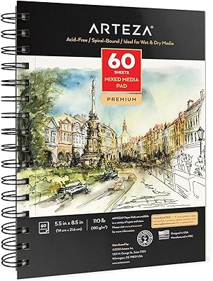 Carnet de croquis multimédia arteza, 5,5 x 8,5", 60 feuilles, 110 lb, bloc à spirale finement perforé, pour supports humides et secs, croquis et croquis. Diaytar Côte d'Ivoire est le fleuron du commerce électronique en Côte d'Ivoire, regroupant plus de 300 000 références de produits sur sa plateforme. Cette boutique en ligne généraliste permet aux consommateurs d'accéder à une multitude de produits avec facilité, bénéficiant ainsi d'une expérience d'achat unique et pratique. Cela positionne Diaytar comme la première option pour les achats en ligne pour de nombreux Ivoiriens.