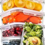 Récipients alimentaires en verre avec couvercles (5 paquets de 850 ml) récipients