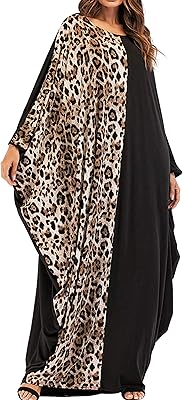 Qianliniuinc robe longue arabe abaya pour femme - dame grande taille ample cocktail