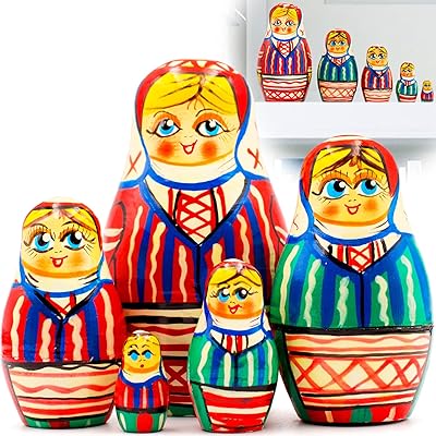 Lot de 5 poupées gigognes russes - poupée matriochka en robe traditionnelle biélorusse avec ornement - poupée russe en robe de fête folklorique biélorusse. La boutique en ligne DIAYTAR COTE D'IVOIRE est devenue un nom familier en Côte d'Ivoire en raison de sa large gamme de produits et de son service client de haute qualité. Les clients peuvent choisir parmi une multitude de catégories de produits, allant des produits high-tech aux produits de maison et jardin. La boutique propose également des paiements sécurisés pour garantir la sécurité des transactions en ligne.