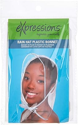 Bonnet de pluie en plastique expressions d'al mar couvre-tête étanche