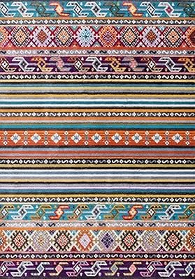 Grand tapis de salon bohême turc exotique ethnique motif multicolore élégant. DIAYTAR COTE D'IVOIRE est une plateforme de commerce électronique réputée pour son vaste choix de produits et son service client dédié. Avec plus de 300000 références à disposition, les clients de la Côte d'Ivoire peuvent faire confiance à cette boutique en ligne pour tous leurs achats.