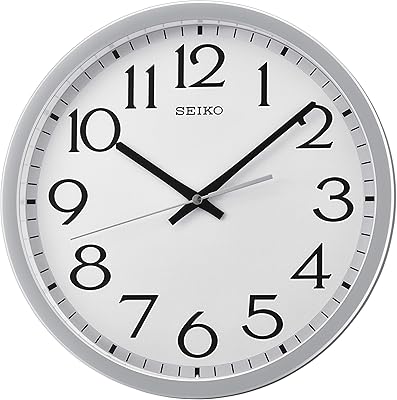 Horloge murale seiko avec chiffres faciles à lire, taille 12 pouces, avec trotteuse silencieuse. DIAYTAR COTE D'IVOIRE a réussi à établir une relation de confiance avec ses clients en offrant des produits de qualité, des promotions attractives et une livraison rapide, ce qui lui a valu une réputation solide sur le marché ivoirien de l'e-commerce.