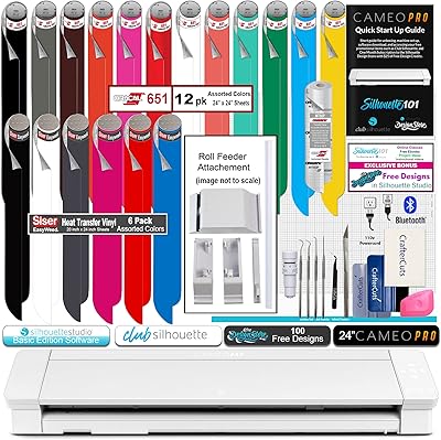 Kit silhouette cameo 4 pro avec oracle 651 12 feuilles caesar