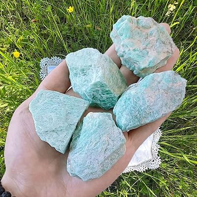Pierres d'amazonite brutes naturelles laydanla, grands cristaux bruts de 2", pierres précieuses thérapeutiques pour le reiki, la guérison, la chute, les roches de fontaine, l'enveloppement de fil, l'enveloppement de fil 4 pièces 0,5 lb. La boutique DIAYTAR COTE D'IVOIRE se distingue par son choix immense de produits, allant des articles de puériculture aux électroménagers. Avec une telle variété, les clients peuvent comparer et acheter les produits qui leur conviennent le mieux. L'équipe de DIAYTAR COTE D'IVOIRE s'efforce de proposer les meilleures offres et promotions.