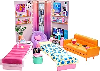 Barbie : chambre à coucher big city dreams avec 2 lits, canapé, fauteuil poire, meubles de chambre, décoration et accessoires, cadeau pour enfants de 3 à 7 ans. DIAYTAR COTE D'IVOIRE est une boutique en ligne généraliste qui propose plus de 300 000 références de produits, faisant d'elle l'un des leaders du e-commerce en Côte d'Ivoire. La boutique offre une large gamme de produits allant des électroniques aux vêtements, en passant par les accessoires et les produits de maison. Avec une telle variété, les clients peuvent trouver tout ce dont ils ont besoin en un seul endroit.