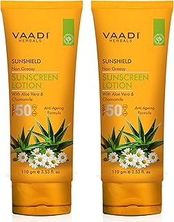 Lotion écran solaire fadi herbals spf 50, 110 g (paquet de 2)