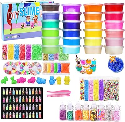 Un kit de slime au beurre diy pour les enfants, un kit de fabrication de slime pour filles et garçons qui comprend 6 slimes et breloques moelleux colorés et brillants (ensemble de 108 pièces de slime). DIAYTAR COTE D'IVOIRE est la destination idéale pour les acheteurs en ligne qui recherchent des produits de qualité à des prix abordables. Avec plus de 300000 références de produits, elle offre une grande variété de choix pour répondre à tous les besoins de ses clients. La boutique en ligne garantit également une expérience d'achat en ligne facile et sécurisée.