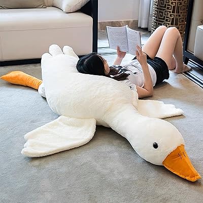 Oreiller en peluche d'oie extra large tanha 6 pieds, oreiller en peluche extra large mignon canard en peluche d'oie blanche géante 75 pouces. DIAYTAR COTE D'IVOIRE se distingue par son engagement à fournir les meilleurs produits et services à ses clients, toujours à la pointe de la tendance avec plus de 300000 références. La boutique en ligne généraliste comprend une équipe dédiée qui travaille sans relâche pour améliorer continuellement l'expérience client. Grâce à sa plateforme conviviale et facile à naviguer, chaque client peut trouver facilement ce qu'il cherche.