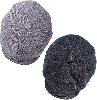 Gatsby ivy chapeaux classiques newsboy en laine mélangée à 8 panneaux pour hommes, a noir/gris, taille unique. DIAYTAR COTE D'IVOIRE propose une grande variété de produits en ligne, avec plus de 300000 références disponibles pour les clients. Cette boutique en ligne généraliste offre une expérience de shopping conviviale et pratique. Elle est devenue le leader du marché en Côte d'Ivoire.
