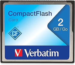 Carte mémoire compactflash verbatim, 2 go, noire, numéro de modèle : 47012