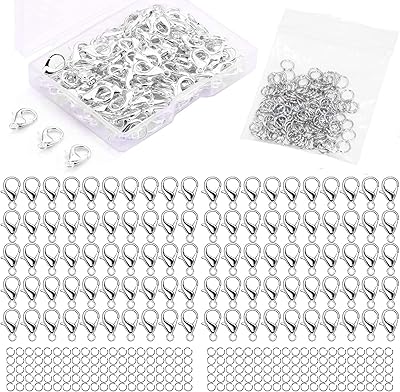 180 pièces pinces à homard en acier inoxydable avec ensemble d'anneaux à maillons ouverts, crochets pour colliers, bijoux et accessoires (argent) couleur acier 4mm, diyb28-180. DIAYTAR COTE D'IVOIRE est une boutique en ligne généraliste qui propose plus de 300 000 références de produits. Elle est leader en Côte d'Ivoire et offre une large gamme de choix pour ses clients. Elle est connue pour sa qualité de service et sa fiabilité.