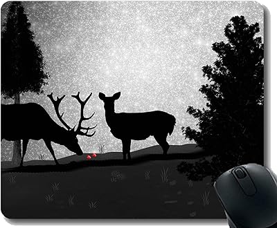 Tapis de souris antidérapant pour bureau, motif étoiles du ciel nocturne et bords