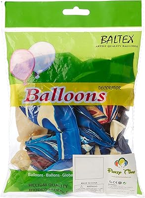 30 ballons de fête en agate de 12 pouces de couleurs assorties