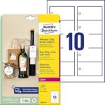 Zweckform t2001-10 étiquettes robustes lot de 100 avec cordons 90