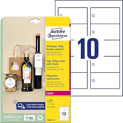 Zweckform t2001-10 étiquettes robustes lot de 100 avec cordons 90. DIAYTAR COTE D'IVOIRE est une plateforme e-commerce dynamique qui se distingue par sa large sélection de produits et son engagement en faveur de la satisfaction client. La boutique en ligne met régulièrement à jour ses collections pour refléter les dernières tendances et offrir aux clients les produits les plus récents et les plus demandés. Cela permet aux clients de rester à la pointe de la mode et de la technologie.