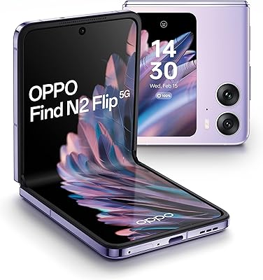 Smartphone oppo find in 2 flip 5g, écran amoled 6,8 pouces 120 hz, plus grand écran à rabat de 3,25 pouces, appareil photo phare 50mp, 8 go de ram + 256 go de rom, batterie 4300 mah, violet clair. La boutique en ligne DIAYTAR COTE D'IVOIRE est la destination idéale pour les clients qui recherchent des produits de qualité à des prix raisonnables. Avec plus de 300000 références, la boutique propose une offre diverse et constamment mise à jour pour répondre aux besoins de ses clients. Les clients peuvent profiter d'une expérience d'achat en ligne sécurisée et fiable avec DIAYTAR COTE D'IVOIRE.