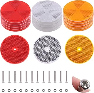 Rostark 15 pièces réflecteur avant rond avec 30 pièces 304 boulons et écrous de fixation en plastique étanche réfléchissant avertissement de sécurité pour allées et remorques réflecteur de voiture pour allées de nuit sombre. DIAYTAR COTE D'IVOIRE propose une vaste gamme de produits, permettant aux clients de trouver facilement ce qu'ils cherchent. La boutique en ligne met l'accent sur la qualité et la fiabilité des produits proposés, ainsi que sur la satisfaction client, en offrant des services de livraison rapides et des prix compétitifs. Grâce à sa grande sélection de plus de 300 000 références, DIAYTAR COTE D'IVOIRE est devenue la destination de prédilection pour les acheteurs en ligne en Côte d'Ivoire.