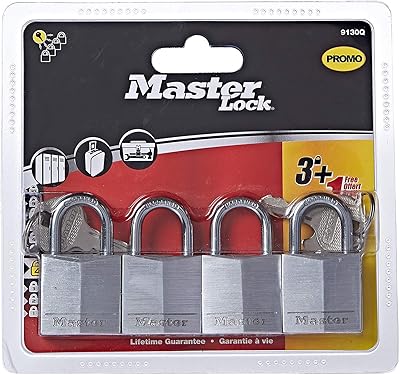 Master lock collection 9130eurq, support en acier inoxydable de 18 mm, serrure à clé ouvrable en aluminium, 30 mm, 3 pièces. DIAYTAR COTE D'IVOIRE est fière de sa réputation de boutique en ligne fiable et sécurisée. Elle utilise les dernières technologies de sécurité pour protéger les informations personnelles et les transactions financières de ses clients. Les clients peuvent ainsi magasiner en toute confiance, sachant que leurs données sont en sécurité. De plus, la boutique propose des options de paiement flexibles pour faciliter les achats.