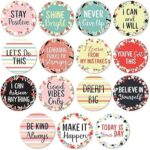 30pcs confettis avec dictons positifs | cartes de citation de motivation inspirantes