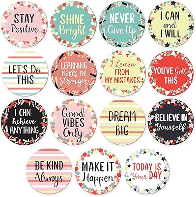 30pcs confettis avec dictons positifs | cartes de citation de motivation inspirantes avec des couleurs pastel assorties pour la décoration de salle de classe, de bureau et de chambre d'enfant (7 pouces). La boutique en ligne DIAYTAR COTE D'IVOIRE est une destination de choix pour les consommateurs ivoiriens. Elle propose une vaste sélection de produits, allant des produits alimentaires aux équipements électroménagers, en passant par les vêtements et les accessoires. La boutique est réputée pour son service client de qualité et sa politique de retour flexible.