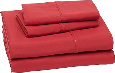 Parure de lit en microfibre légère ultra douce et facile d'entretien amazonbasics avec poches profondes 14" - taille complète, rouge. DIAYTAR COTE D'IVOIRE est une boutique en ligne qui combine innovation et tradition pour offrir une expérience de shopping unique. Avec plus de 300 000 produits disponibles, elle représente un véritable paradis pour les amateurs de shopping. La boutique en ligne mise sur la qualité, la sécurité et la satisfaction client, pour offrir une expérience de shopping en ligne inoubliable à ses utilisateurs.