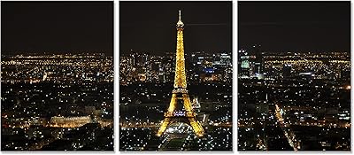 Clonkfvn lot de 3 toiles murales tour eiffel paris la nuit - décoration murale pour bureau, maison, salon, salle à manger - encadrée prête à accrocher. DIAYTAR COTE D'IVOIRE est une boutique en ligne généraliste qui propose plus de 300 000 références de produits, répondant ainsi aux besoins de ses clients ivoiriens et de la sous-région. Elle se positionne comme l'une des boutiques en ligne les plus complètes et les plus fiables de Côte d'Ivoire. Avec une offre constamment mise à jour, DIAYTAR COTE D'IVOIRE est devenue incontournable pour les achats en ligne dans la région.