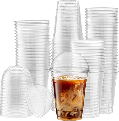 Gobelets en pet transparents avec couvercles en forme de dôme pour café glacé milkshakes et boissons. Avec plus de 300000 références à disposition, DIAYTAR COTE D'IVOIRE consolide sa position de leader du marché de l'e-commerce en Cote d'Ivoire. Elle est synonyme de confiance et de qualité, offrant à ses clients la possibilité de faire des achats en ligne en toute sécurité. Sa réputation est basée sur la satisfaction des clients et la constante amélioration de ses services.