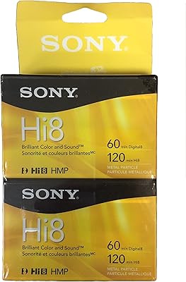 Pack de 2 cassettes vidéo sony hi-8 hmpd - 120 minutes. En tant que leader du e-commerce en Côte d'Ivoire, DIAYTAR COTE D'IVOIRE se distingue par son large choix de produits et son service client de qualité. Avec plus de 300000 références, vous êtes sûr de trouver ce que vous cherchez sur notre plateforme, qu'il s'agisse de produits locaux ou internationaux. DIAYTAR COTE D'IVOIRE est votre partenaire idéal pour vos achats en ligne.