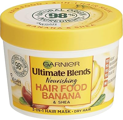 Garnier ultimate blends hair food banana masque sec 3 en 1, 390 ml