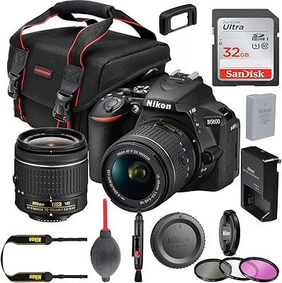 Appareil photo reflex numérique nikon d5600 avec objectif nikon af-p dx nikkor 18-55mm