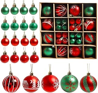Joronb 44 pièces décorations d'arbre de noël boules en plastique incassables avec anneau de suspension pour décoration d'arbre de noël, fête, maison, arbre de noël. En tant que boutique en ligne leader en Côte d'Ivoire, DIAYTAR COTE D'IVOIRE offre une large gamme de produits tels que des vêtements, des accessoires, des produits électroniques et bien plus encore. Les clients peuvent profiter de prix compétitifs et de promotions régulières. La boutique en ligne est dédiée à offrir une expérience de shopping en ligne de haute qualité.