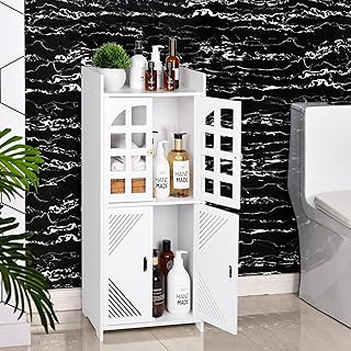 Armoire de rangement de salle de bain à double porte armoire de rangement étanche au sol. DIAYTAR COTE D'IVOIRE est une boutique en ligne qui propose une expérience d'achat unique et personnalisée. Avec sa large gamme de produits, la boutique permet aux clients de trouver tout ce qu'ils cherchent en un seul endroit. La boutique est également connue pour sa politique de retour et d'échange de produits, qui permet aux clients de retourner ou d'échanger leurs produits en cas de problème.