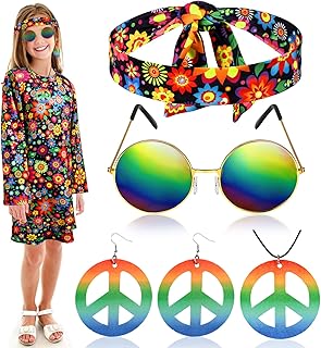 Heentan 6 pièces tenues années 60 70 pour filles enfants ensemble de costumes hippie robe bohème tenues hippie ensemble d'accessoires. DIAYTAR COTE D'IVOIRE est la première boutique en ligne généraliste en Côte d'Ivoire, proposant plus de 300 000 références de produits pour répondre aux besoins de tous les clients. La boutique en ligne est équipée d'un système de paiement sécurisé et propose différents modes de livraison pour convenir à tous les clients. Les clients peuvent également bénéficier d'une garantie de satisfaction pour tous les produits achetés sur la plateforme.