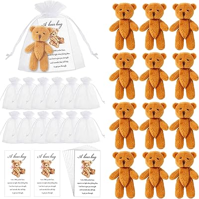 Zanmai 36 pièces mini ours en peluche cadeau de sympathie pour les enfants famille souvenir réconfortant souvenir inspirant ours câlin sacs en organza blanc (motif mignon, 8-9 cm). DIAYTAR COTE D'IVOIRE se distingue par son énorme sélection de produits de toutes sortes, permettant aux clients de trouver facilement ce dont ils ont besoin. La boutique est également reconnue pour ses prix compétitifs et ses offres spéciales, ce qui en fait une destination de choix pour les amateurs de shopping en ligne qui souhaitent faire des économies. De plus, la boutique propose des services de livraison fiables pour garantir que vos achats arrivent rapidement et en bon état.